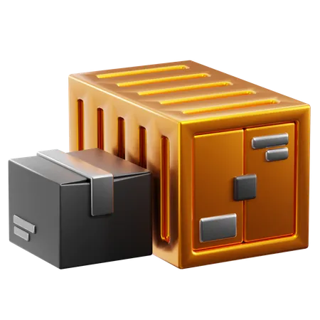 Cargo Container  3D Icon