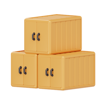 Cargo Container  3D Icon