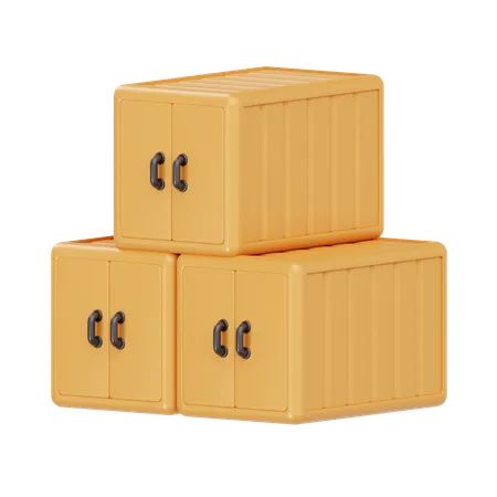 Cargo Container  3D Icon