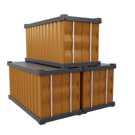 Cargo Container  3D Icon