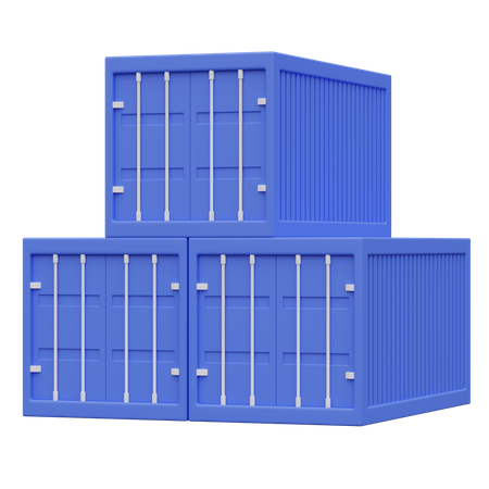 Cargo Container  3D Icon