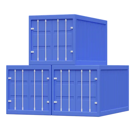 Cargo Container  3D Icon