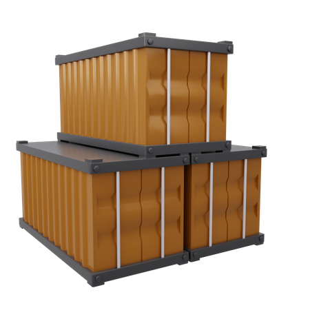Cargo Container  3D Icon