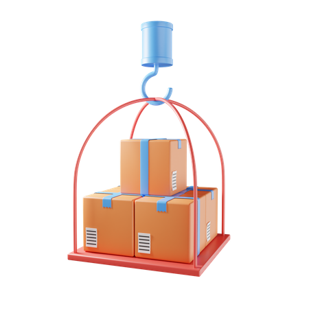 Cargo Crane  3D Icon