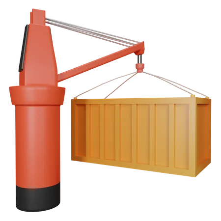 Cargo Crane  3D Illustration