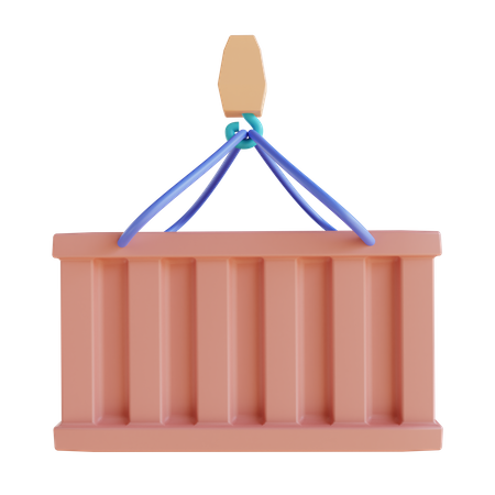 Cargo Crane 3D Icon