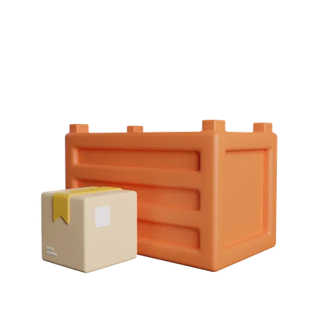 Cargo Delivery Shipment 3D Icon