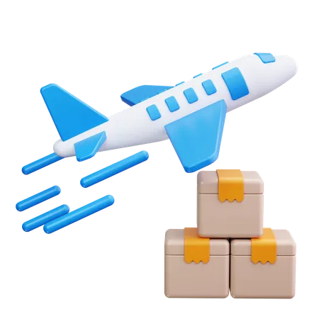 Cargo plane  3D Icon