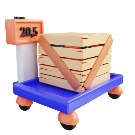 Cargo Scale 3D Icon