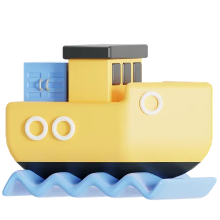 Cargo ship  3D Icon