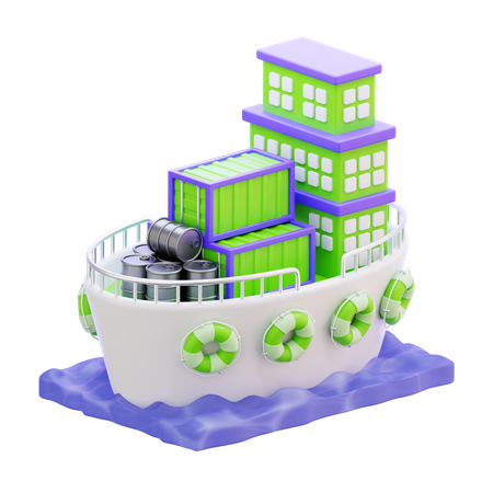 CARGO SHIP  3D Icon