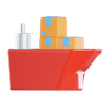cargo-ship 3d illustration