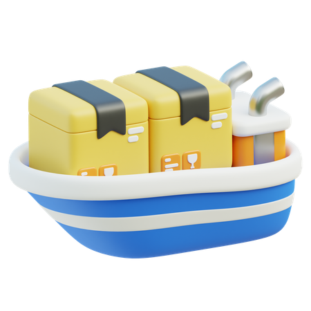 Cargo Ship  3D Icon