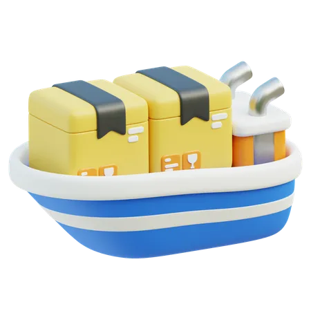 Cargo Ship  3D Icon