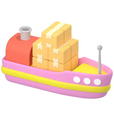 Cargo Ship  3D Icon