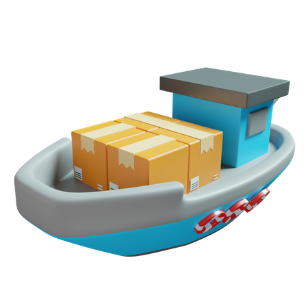 Cargo Ship  3D Icon