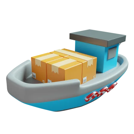 Cargo Ship  3D Icon