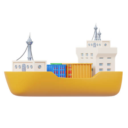 Cargo Ship  3D Icon