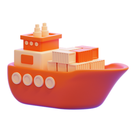 CARGO SHIP  3D Icon