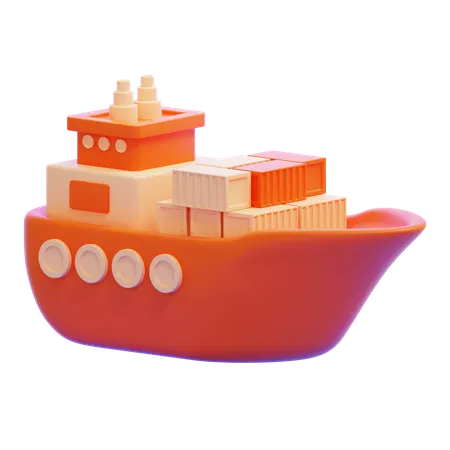 CARGO SHIP  3D Icon