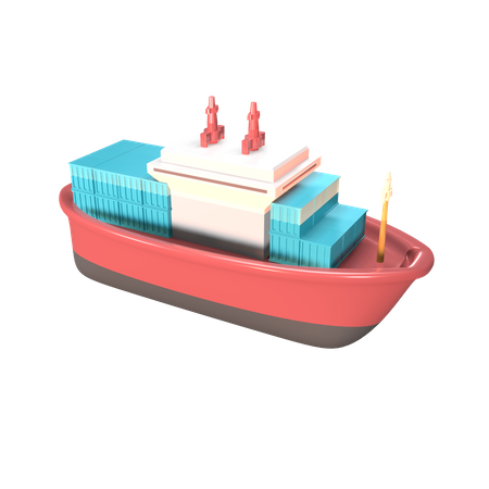 Cargo Ship  3D Icon