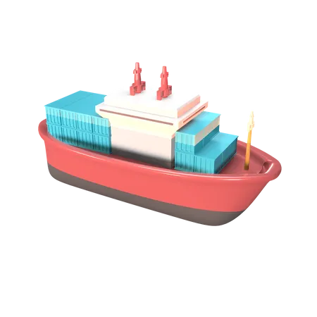 Cargo Ship  3D Icon