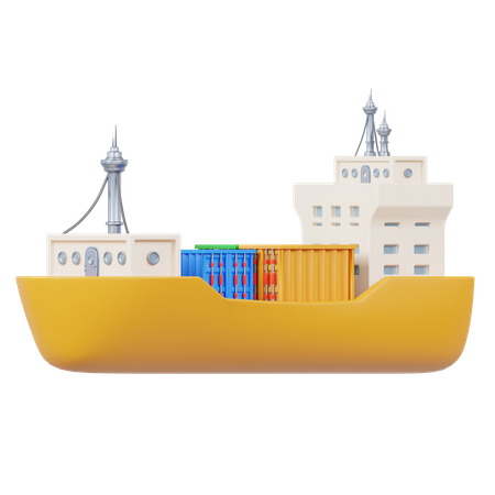 Cargo Ship  3D Icon