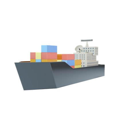 Cargo Ship  3D Icon