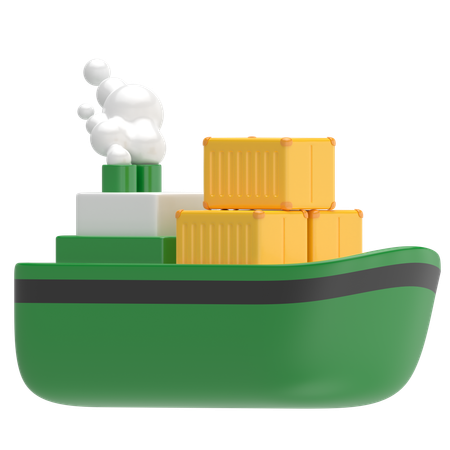 Cargo Ship  3D Icon