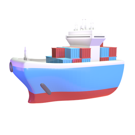Cargo Ship  3D Icon