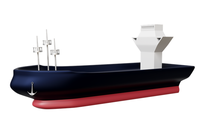 貨物船  3D Illustration