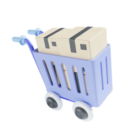 Cargo Shopping  3D Icon