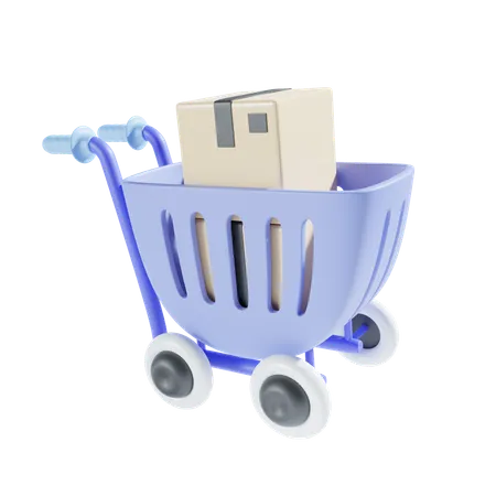 Cargo Shopping  3D Icon