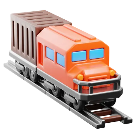 Cargo Train  3D Icon