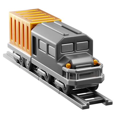Cargo Train  3D Icon