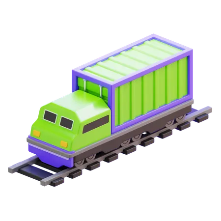 화물열차  3D Icon