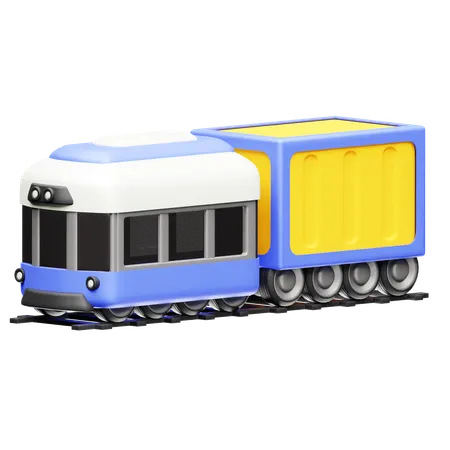 Cargo Train  3D Icon