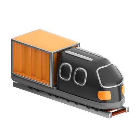 Cargo Train  3D Icon