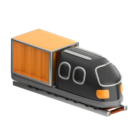 Cargo Train  3D Icon