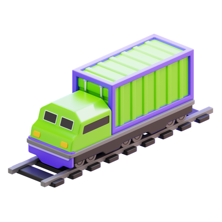 CARGO TRAIN  3D Icon