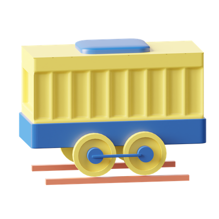 Cargo Train Container  3D Icon