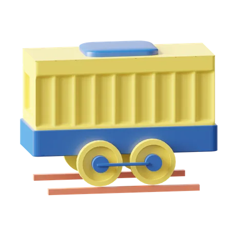 Cargo Train Container  3D Icon
