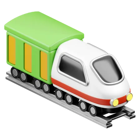 Cargo Train Delivery  3D Icon
