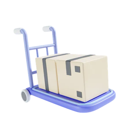 Cargo Trolley  3D Icon