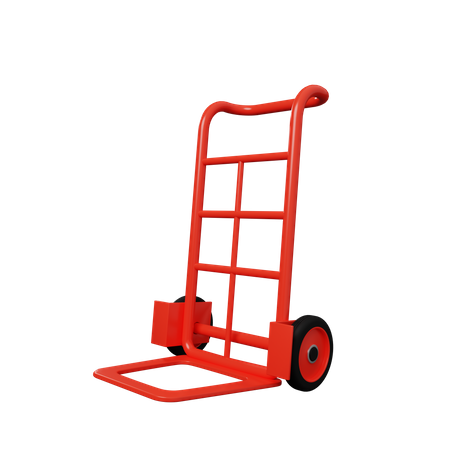 Cargo trolley 3D Illustration