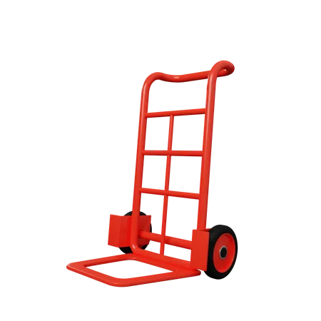 Cargo trolley  3D Illustration