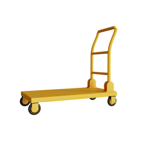 Cargo Trolley 3D Icon