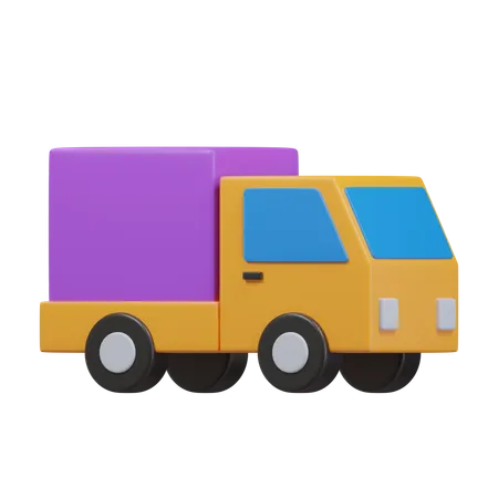 Cargo Truck 3 D Illustration 3D Icon