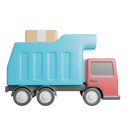 Cargo Truck  3D Icon