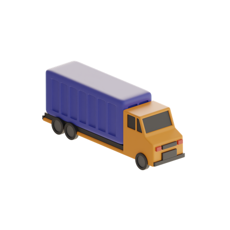 Cargo Truck  3D Icon